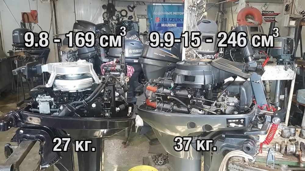 Чем отличаются лодочные моторы 9.8 от 9.9 л.с.